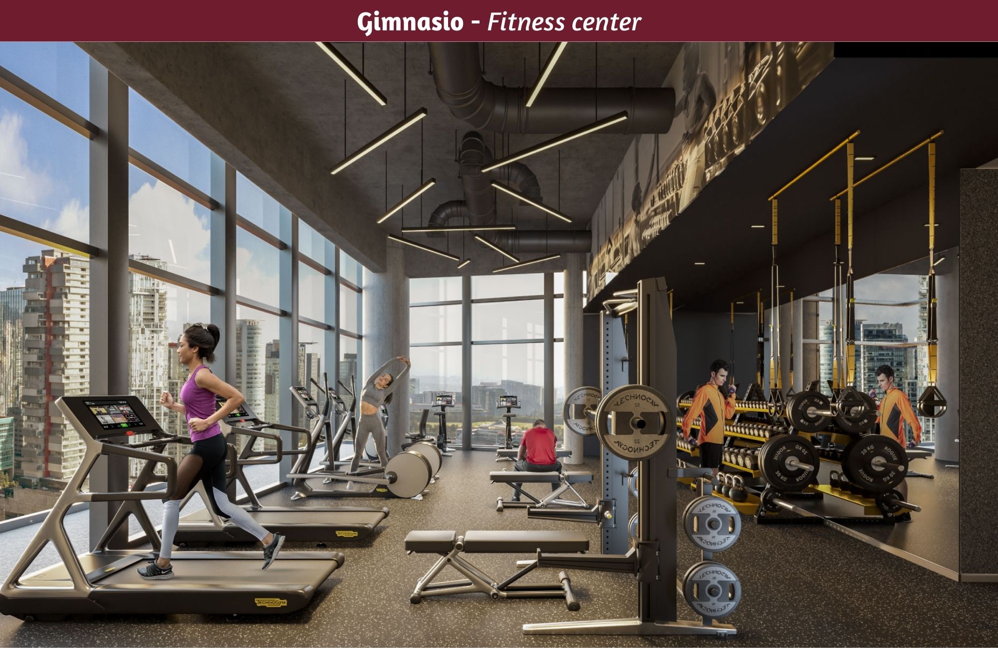 Condo with spa pool, gym, for sale in Polanco, Mexico City.