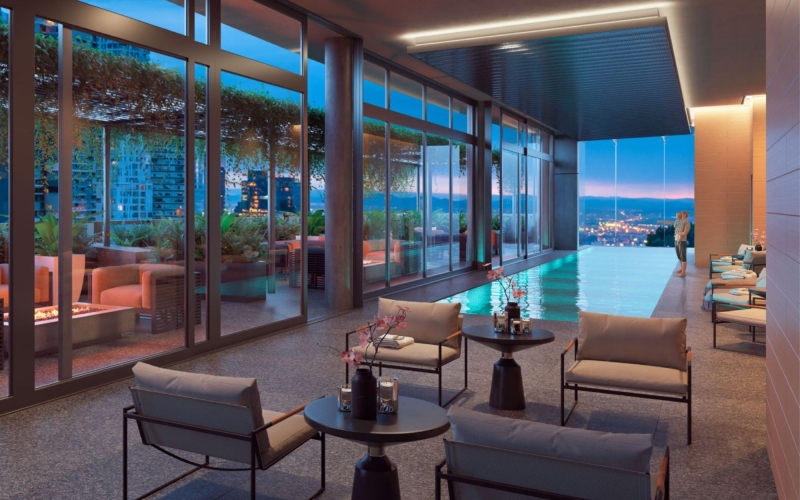 Apartment with pool, gym, for sale within Parque la Mexicana.