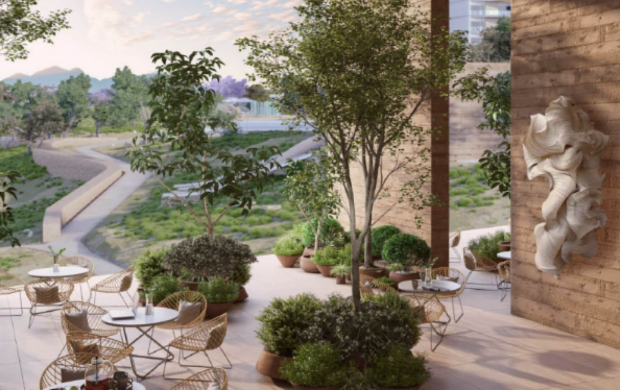 Condominium with paddle and tennis court, swimming pool, climbing wall, pre-construction, for sale, Quer&eacute;taro.