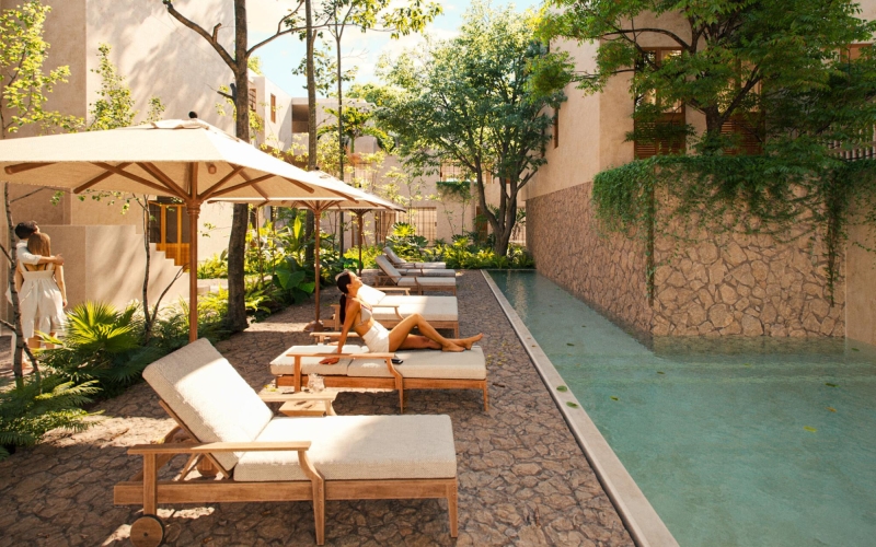 Condominium with private garden and terrace for sale in Merida Centro.