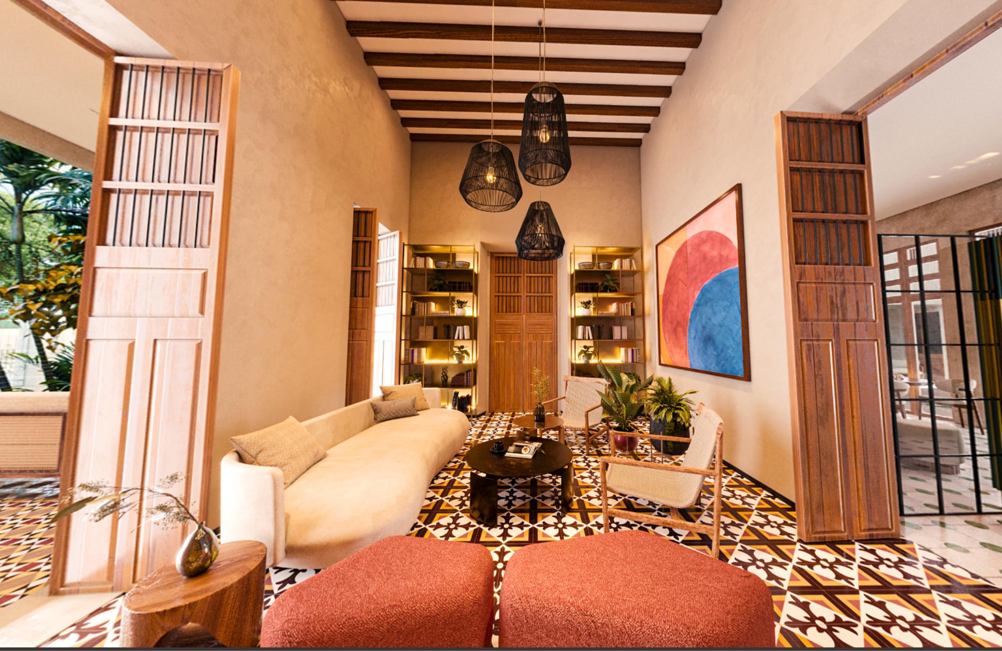 Condo with a pool by the sea and terrace, for sale in San Crisanto, Yucatan.