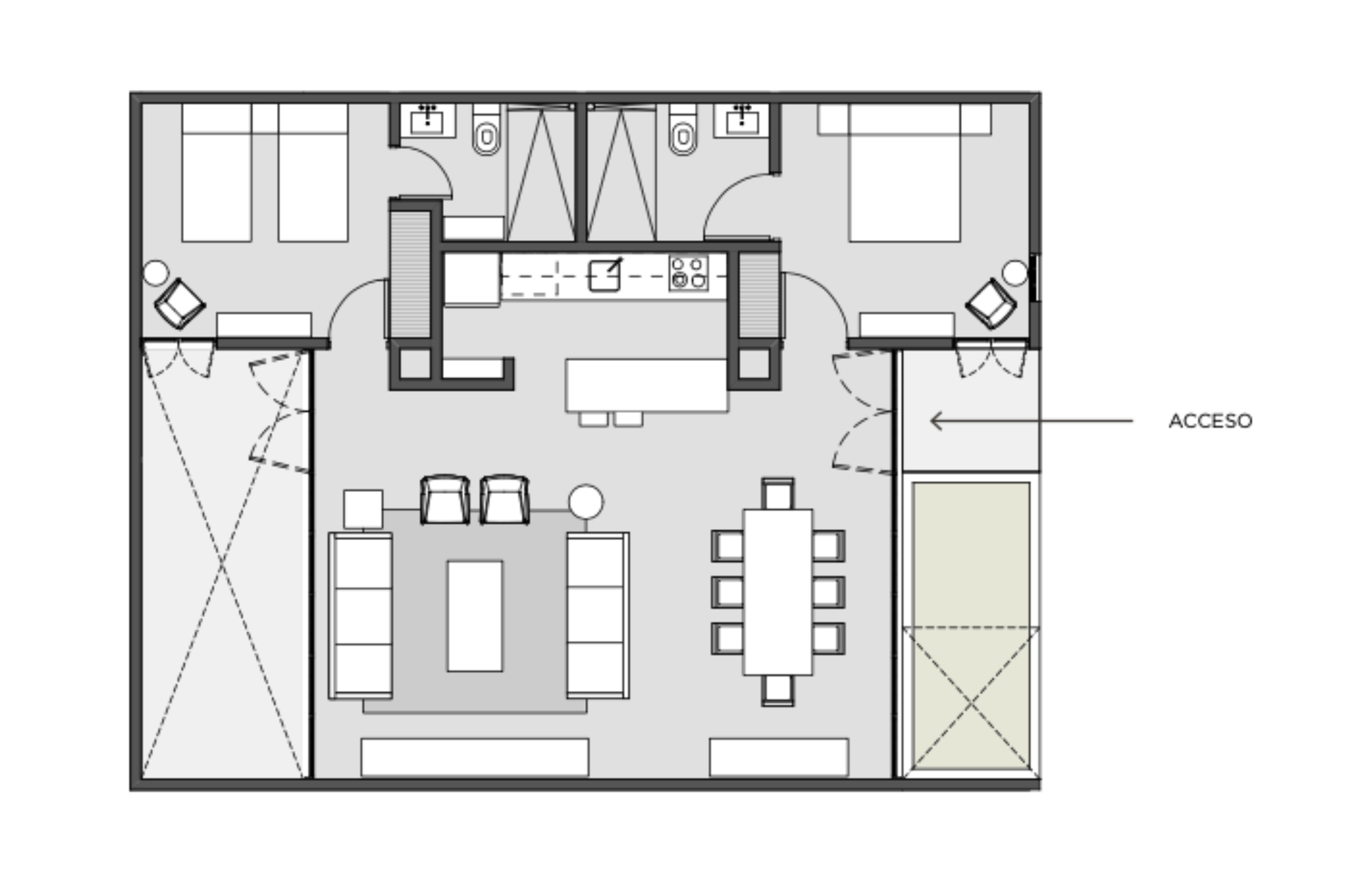 Apartment with panoramic view, common pool, for sale, North Zone, M&eacute;rida