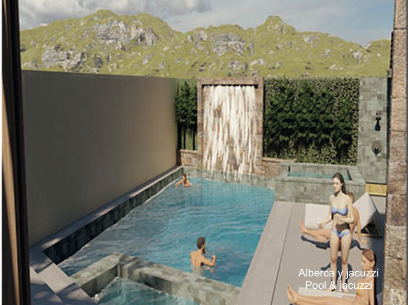 Casa con alberca, terraza, doble altura, sala de tv, en venta Sector O, Huatulco