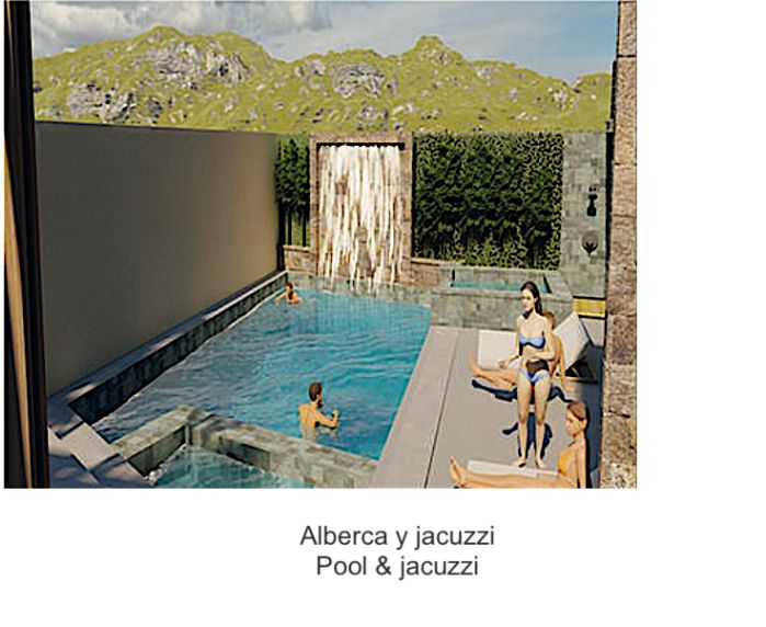 Casa con alberca, terraza, doble altura, sala de tv, en venta Sector O, Huatulco