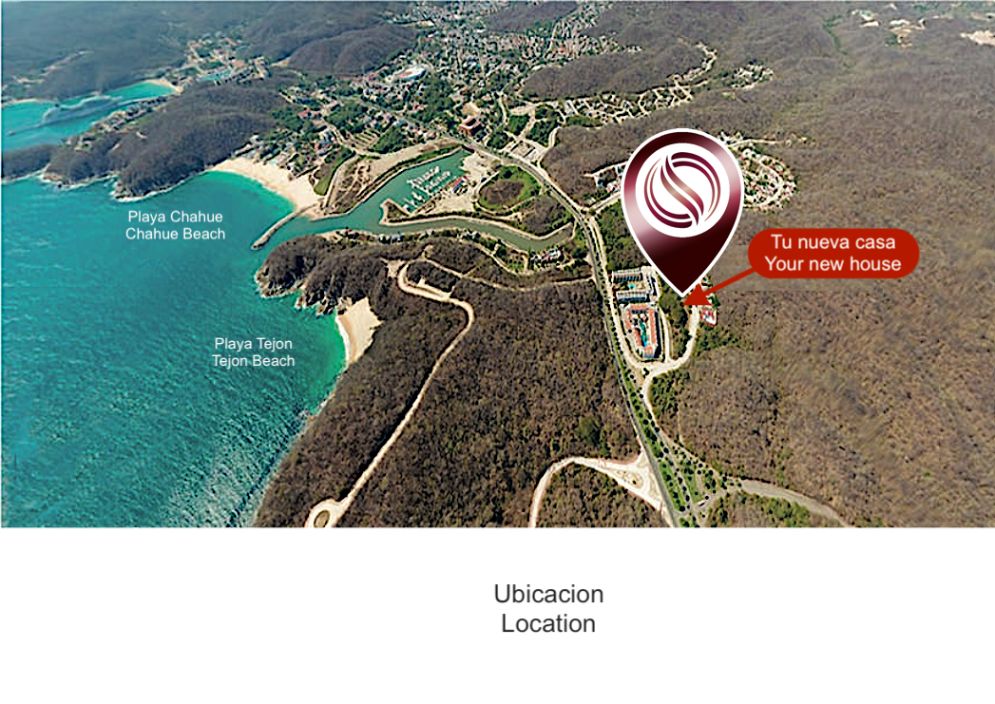 Casa con alberca, terraza, doble altura, sala de tv, en venta Sector O, Huatulco