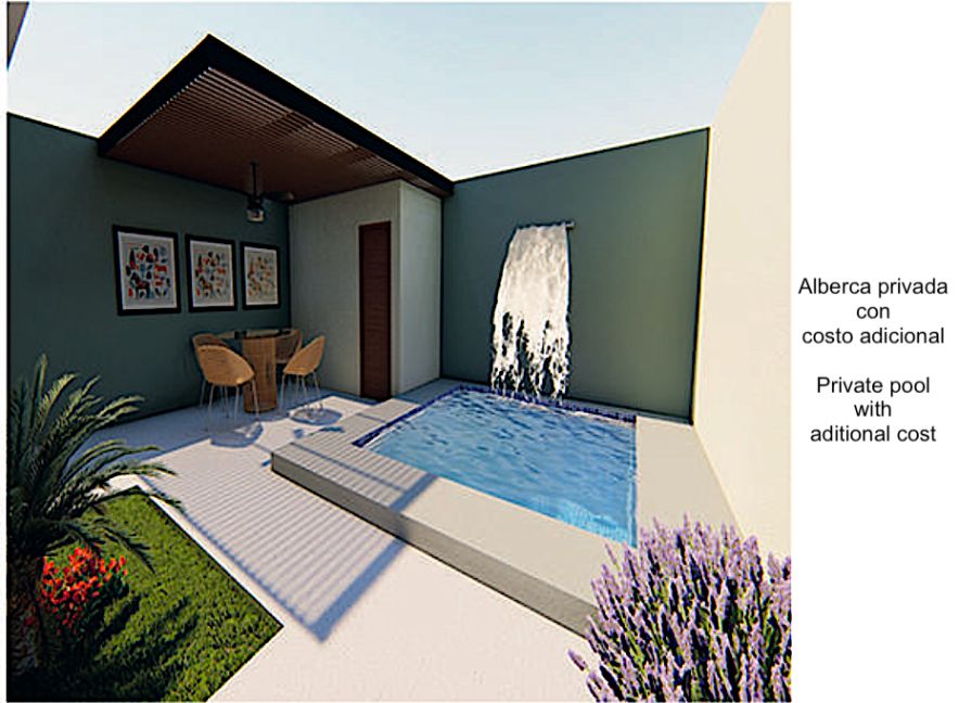 Casa con alberca, terraza, doble altura, sala de tv, en venta Sector O, Huatulco