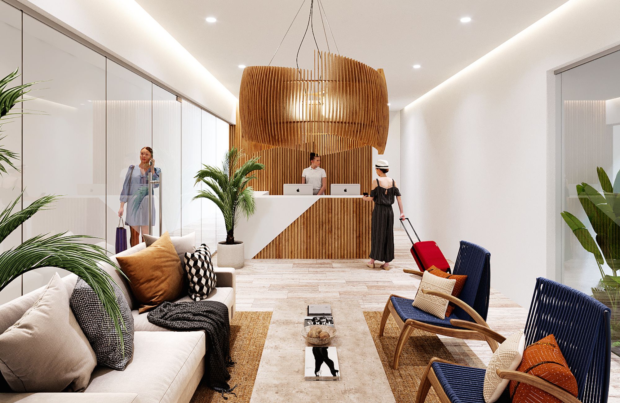 Departamento a 1.5 kilometros del mar con jacuzzi, 2 albercas, area de yoga, gimnasio, coworking, en venta Playa del carmen