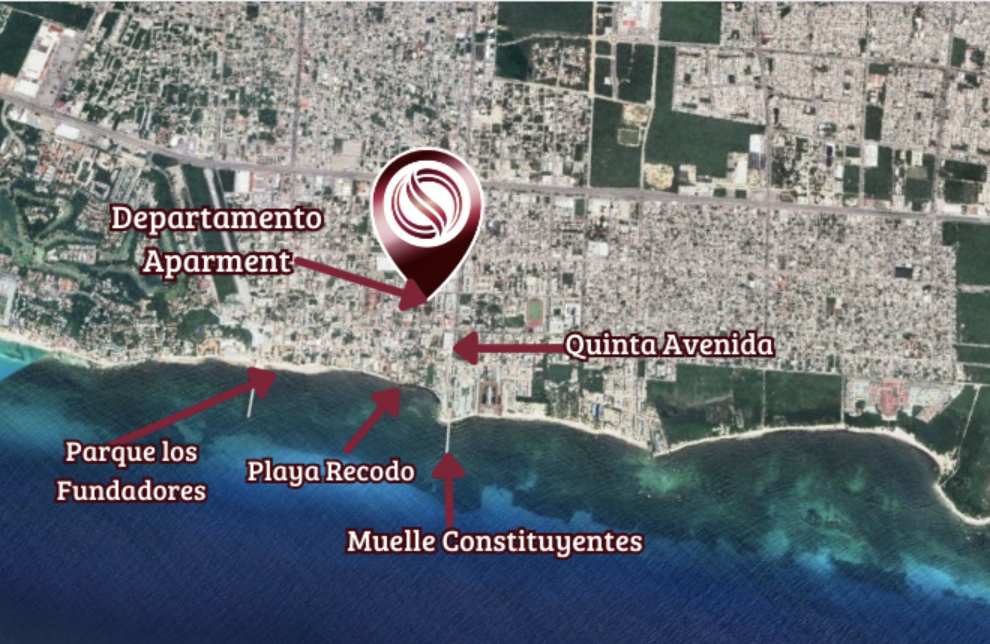 Apartment 240 meters from the beach, steps from Fifth Avenue, hotel amenities, pre-construction, sale Playa del Carmen.