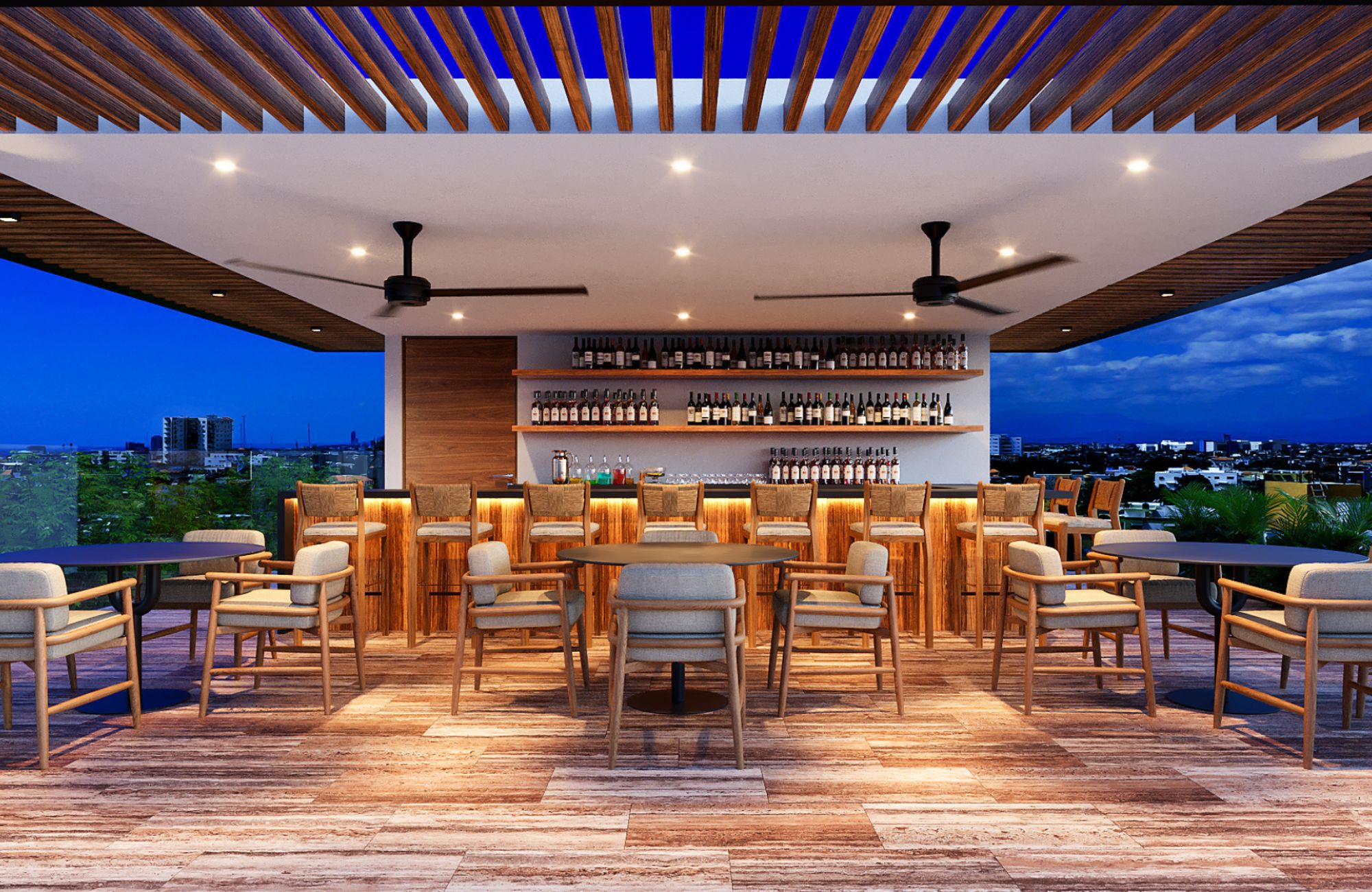 Departamento con rooftop privado, tipo duplex, a 190 metros de la playa, a pasos de la Quinta avenida, en hotel boutique con room service.