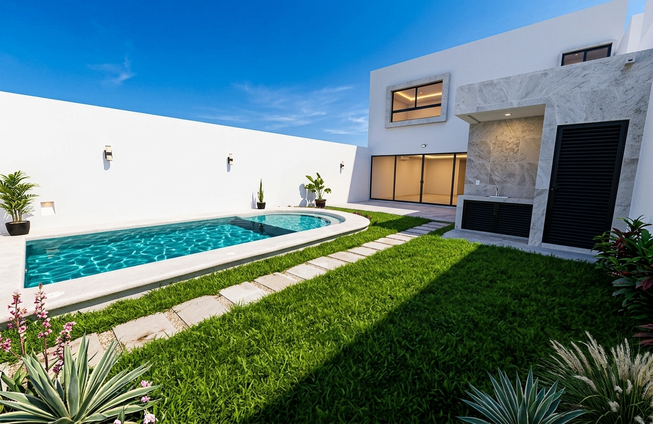 House with garden, private pool, and terrace for sale, Ave. Pedro Joaqu&iacute;n Coldwell, Cozumel
