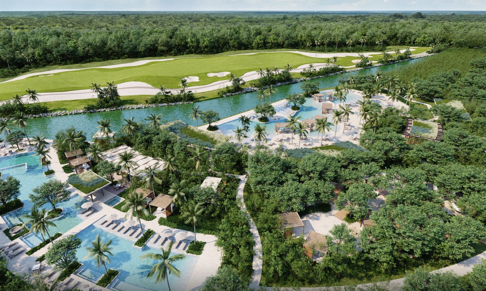 Condo 200 meters from the beach, ocean-view pool, for sale in Cocobeach.