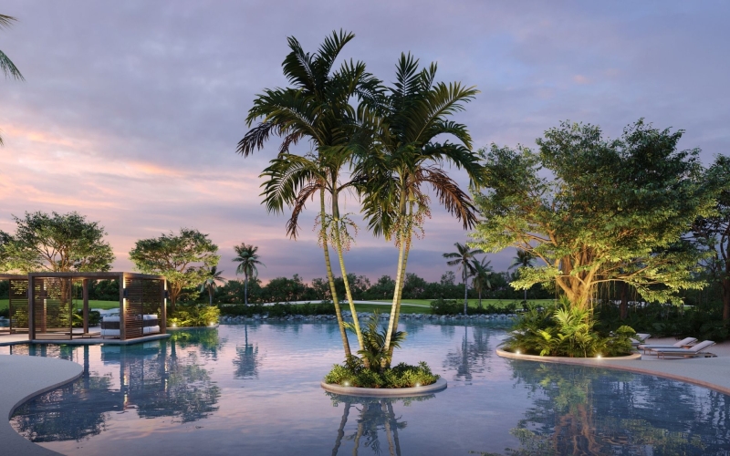 Condominio en venta, club de playa, golf, alberca, Playa del Carmen.