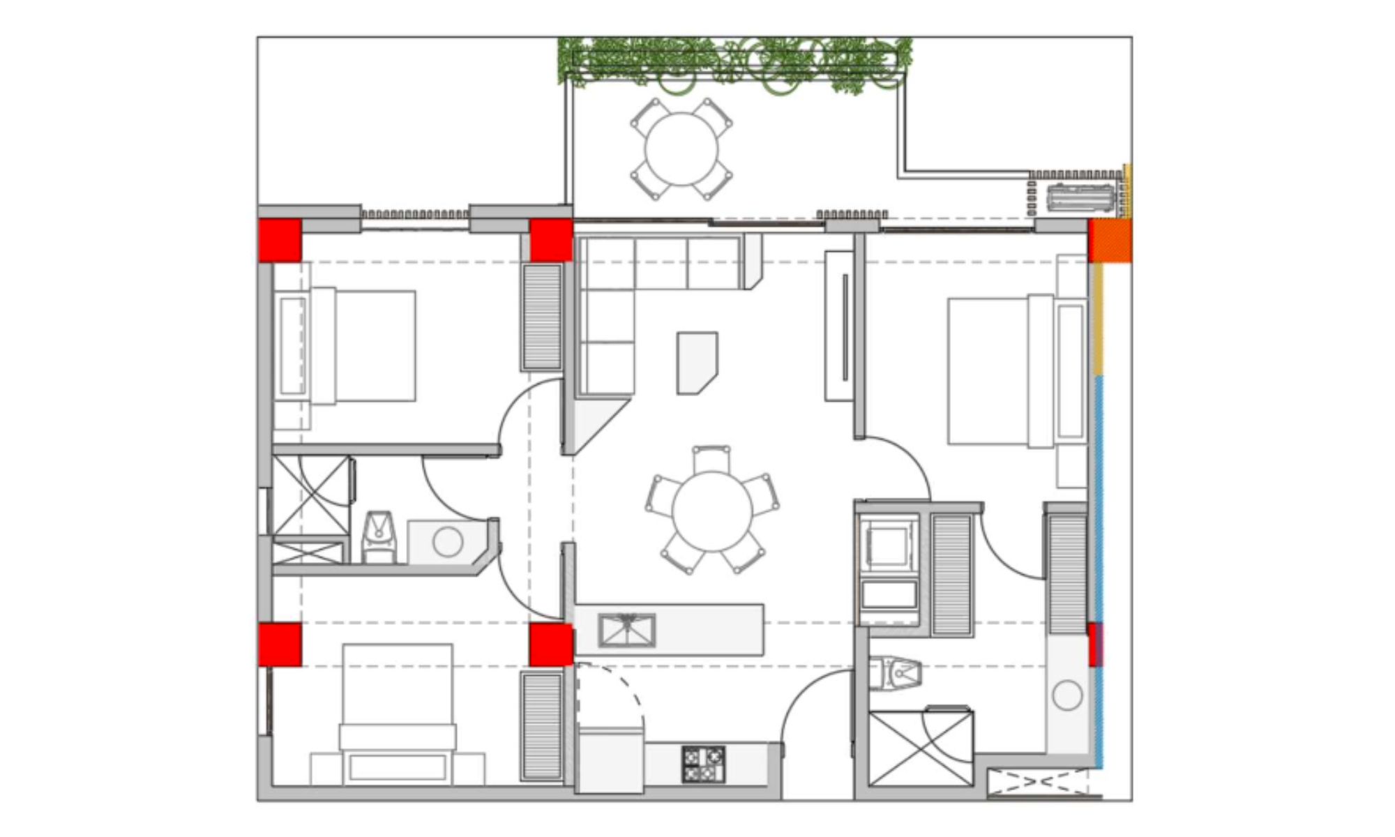 Departamento doble altura, con club de playa, campo de golf, + de 20 amenidades, en venta, Corasol, Playa del Carmen, pre-construccion.