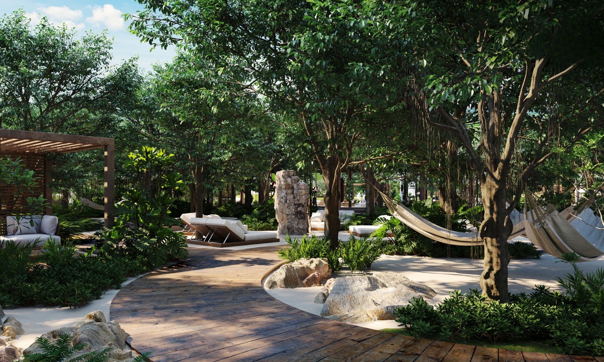 Condominium steps from the beach, ocean view pool, in Playa del Carmen.