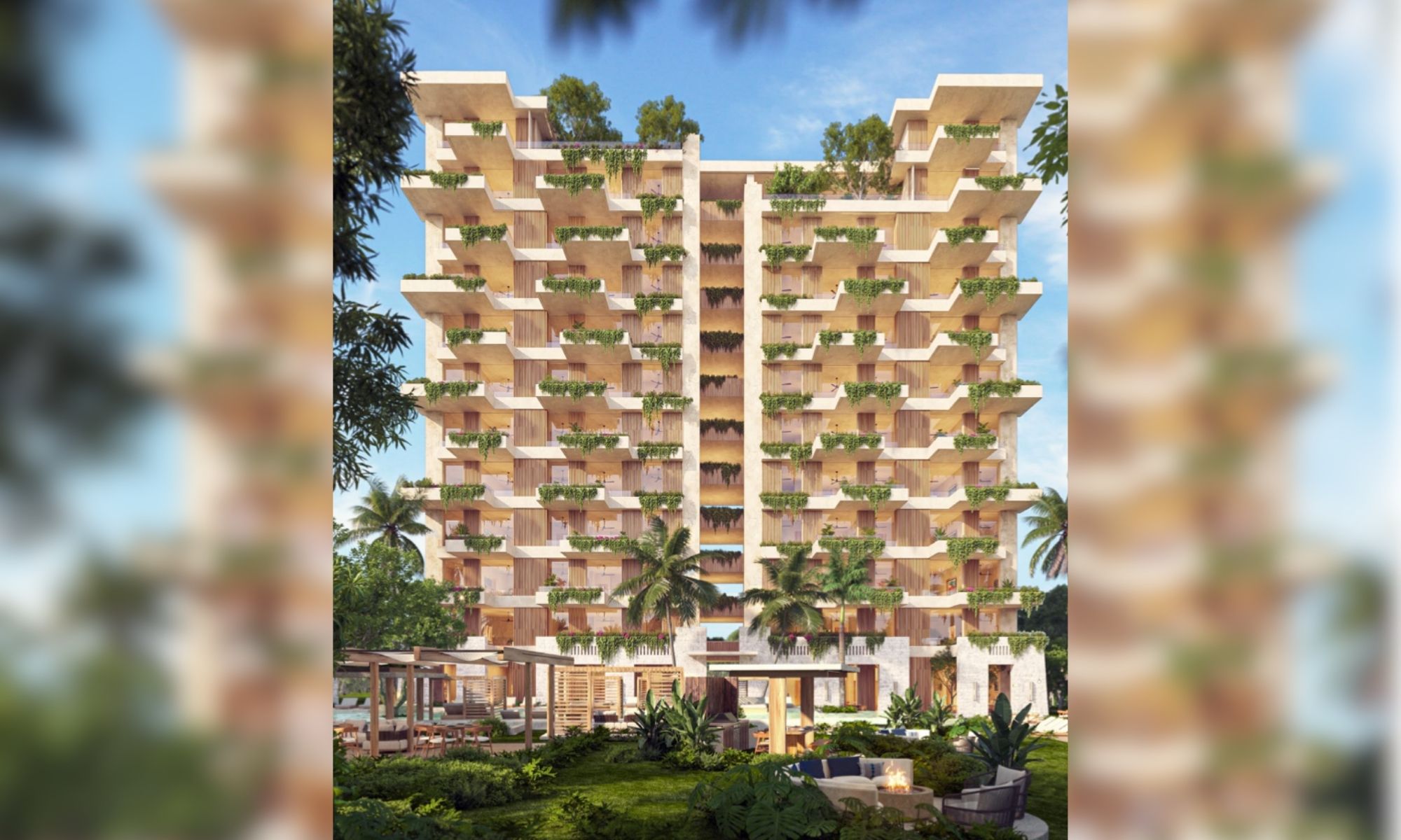 Condominium steps from the beach, ocean view pool, in Playa del Carmen.