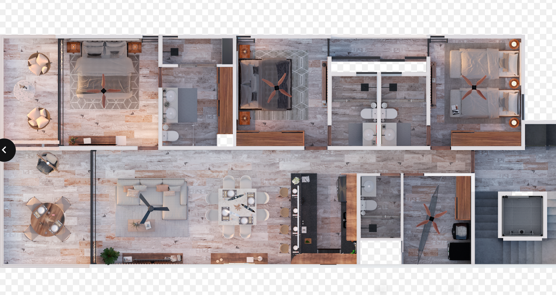 Apartment with garden, terrace, pool, gym for sale in Merida Centro.