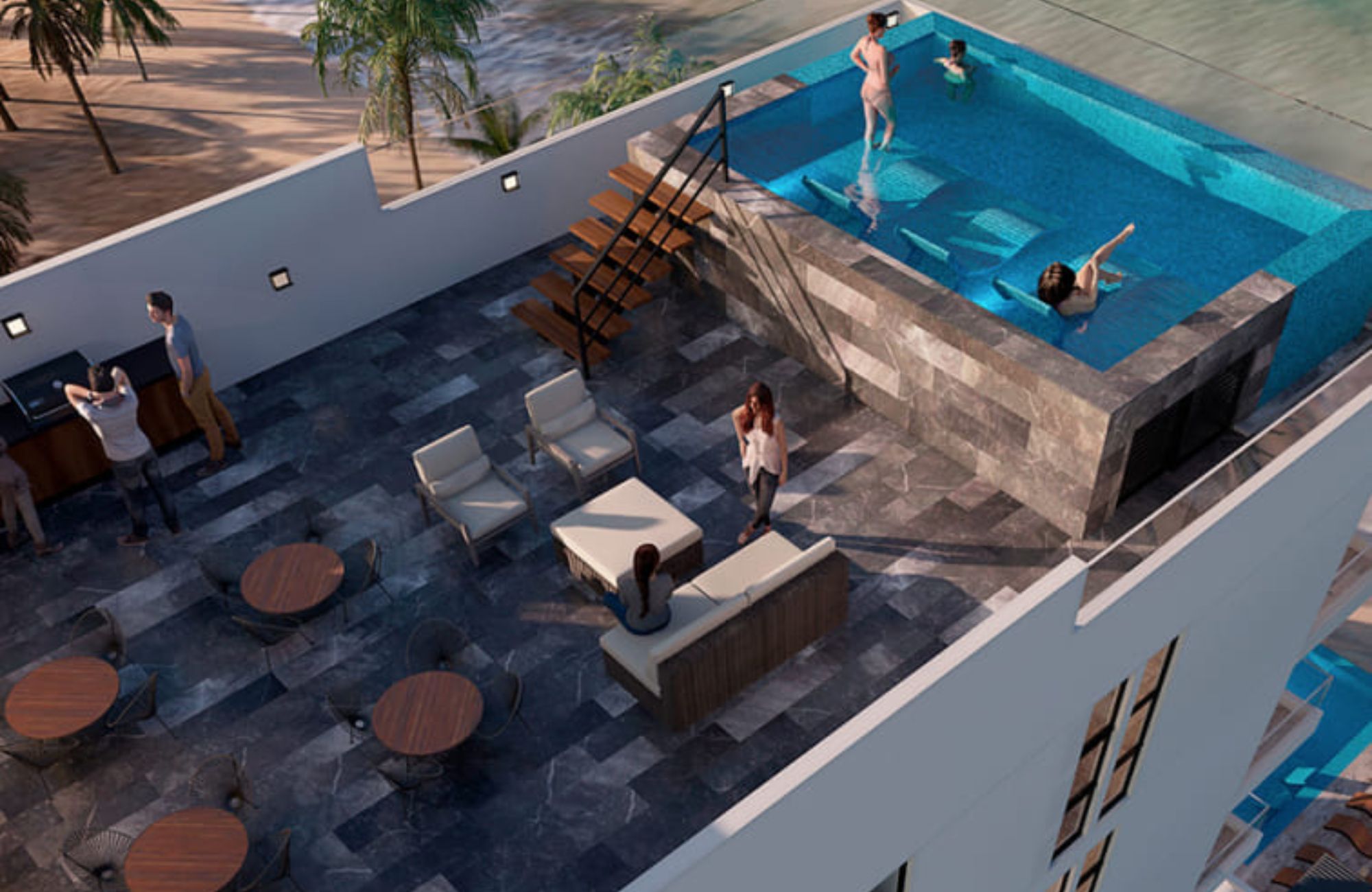 Apartment with garden, terrace, pool, gym for sale in Merida Centro.