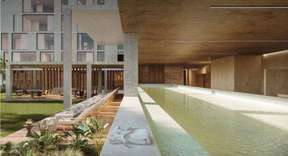 Apartment with park, yoga area, pool, gym, mini golf, pre-construction, for sale, Quer&eacute;taro.