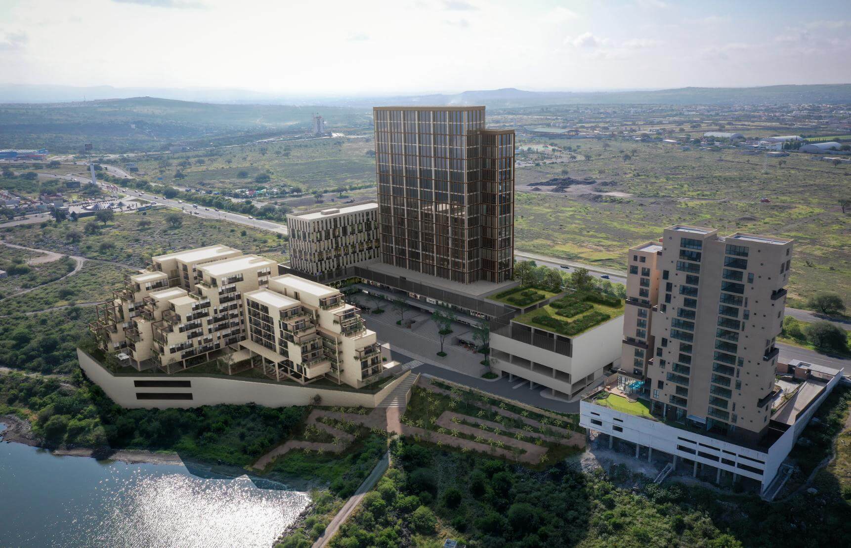 Apartment with terrace, laundry room, pool, gym, pre-construction, Zibata, Quer&eacute;taro.