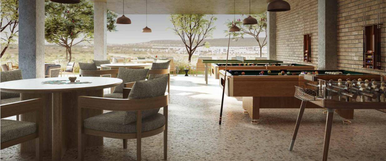 Condominium with garden, private terrace, gym, indoor pool, in La Vista, for sale, Queretaro.