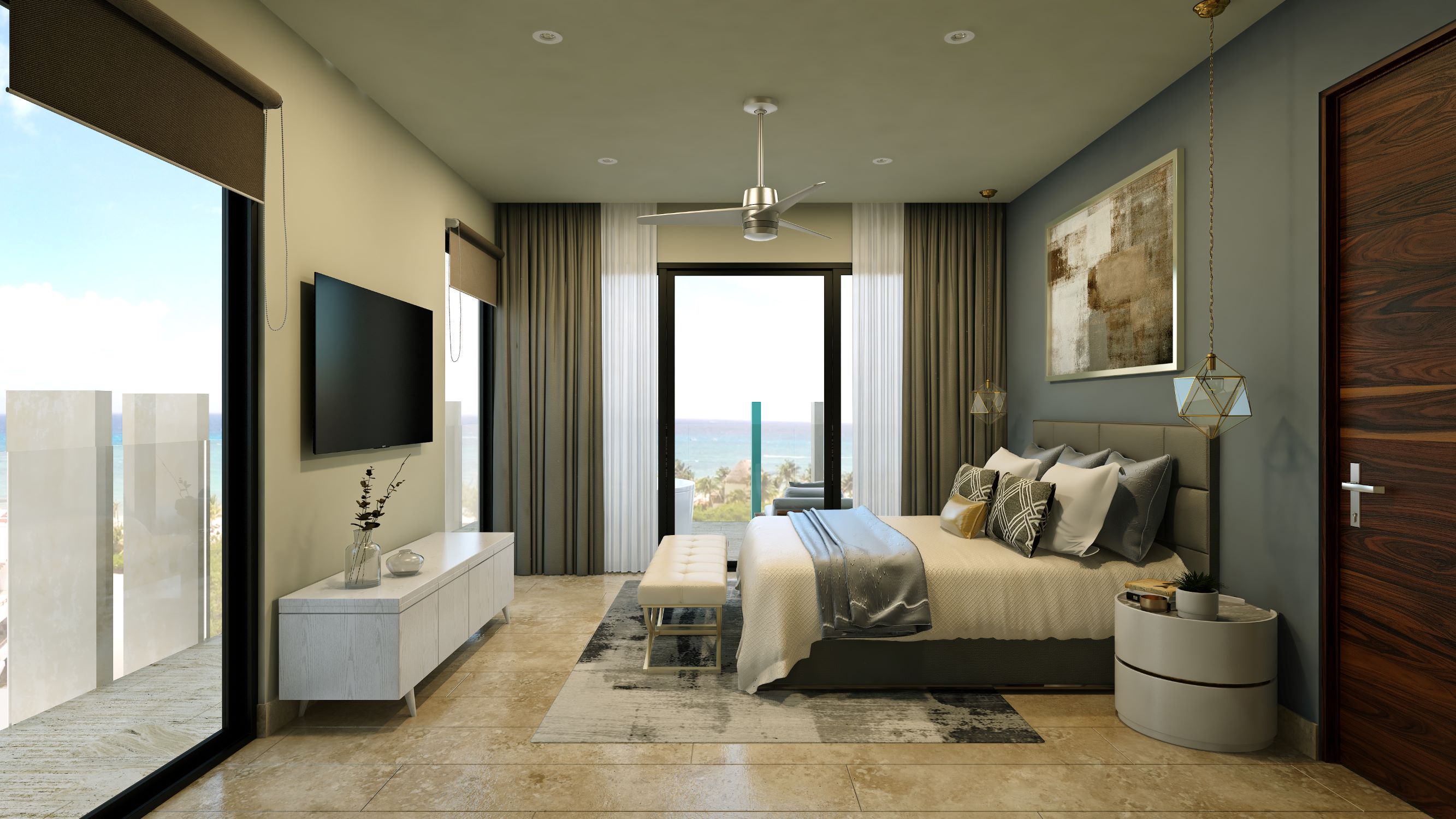 Condo steps from the beach for sale, downtown Playa del Carmen