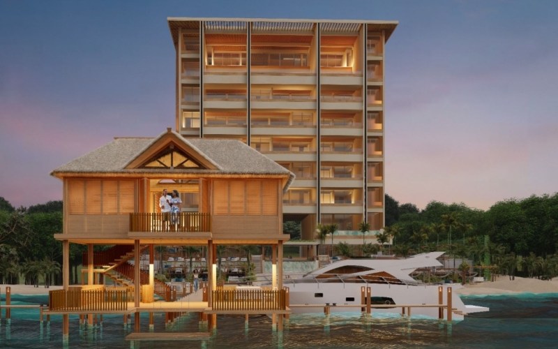 Luxury beachfront condo with private pool for sale in Cancun.