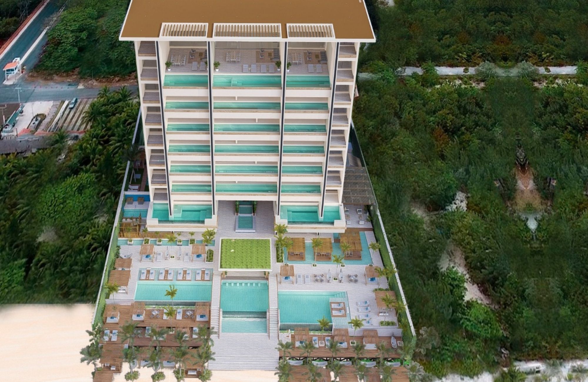 Luxury penthouse, ocean view, pool, pet-friendly, for sale Cancun.