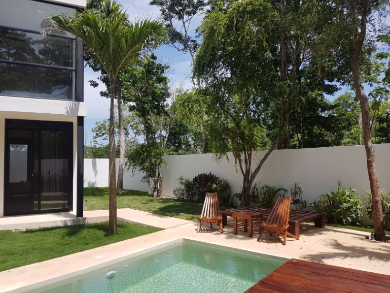 Penthouse green views,private terrace, gym, business center, yoga and gym area, with green areas, hammock garden, in Aldea Zama Tulum, for sale.