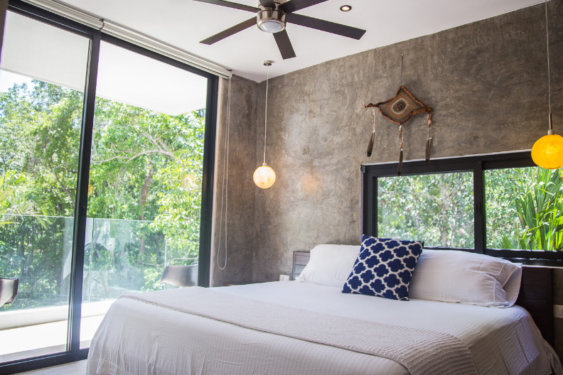 Penthouse green views,private terrace, gym, business center, yoga and gym area, with green areas, hammock garden, in Aldea Zama Tulum, for sale.