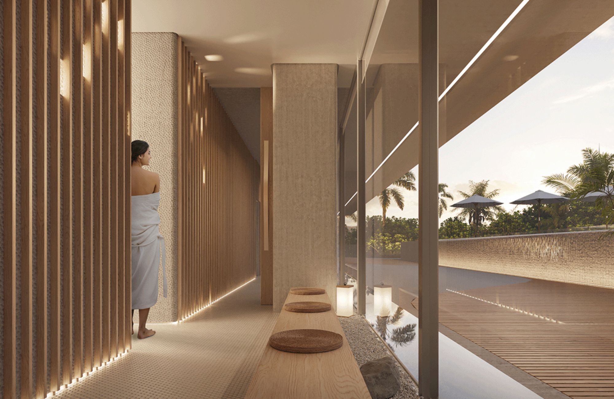 Ocean view apartment with beach club,  bocce ball , for sale Chicxulub Puerto, Merida