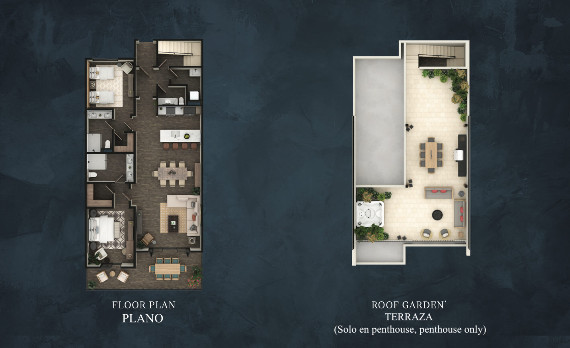 Penthouse with rooftop, jacuzzi, barbecue area, for sale San Miguel de Allende.