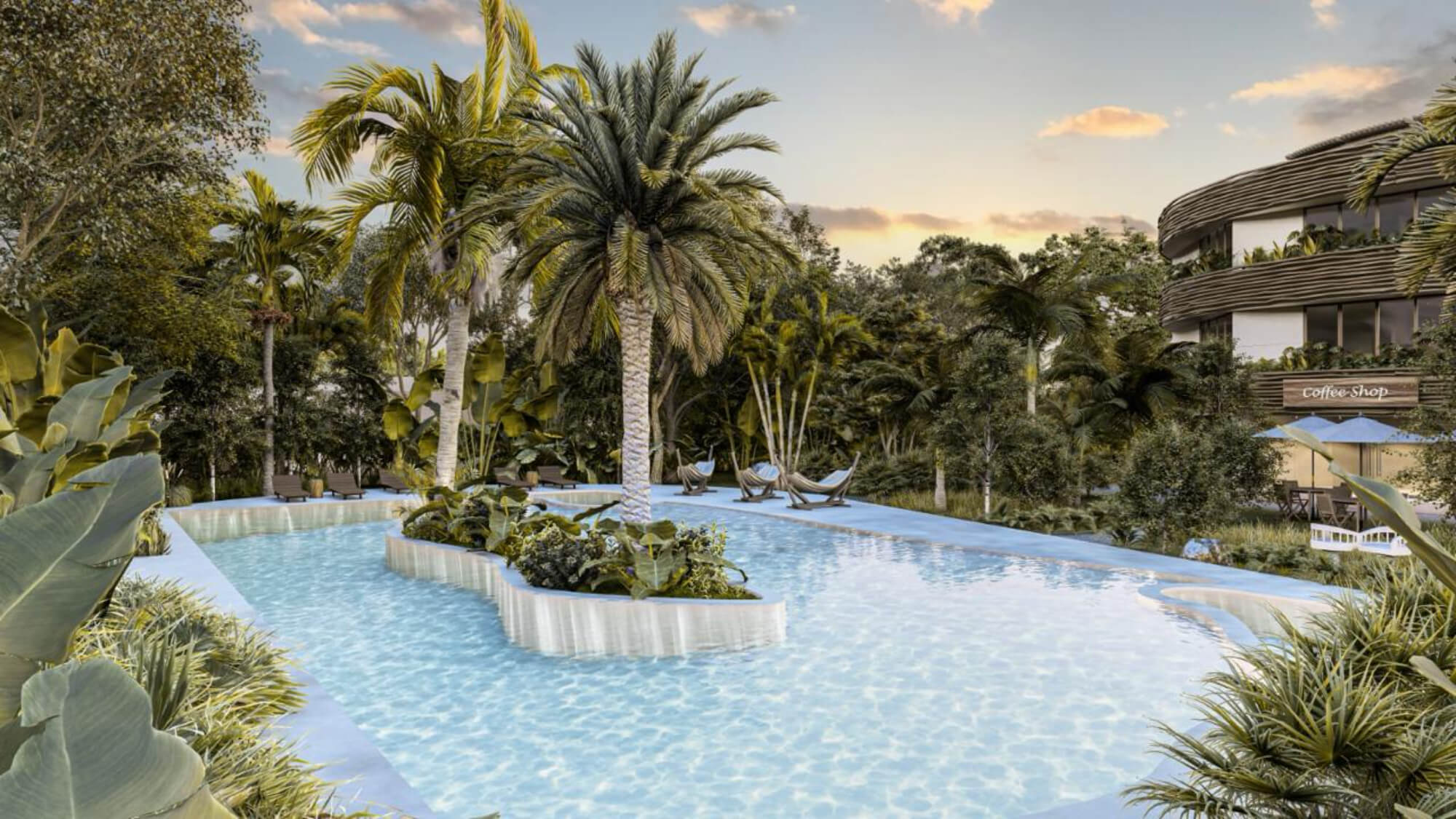 Ocean view condo common rooftop close to the sea boardwalk, for sale, downtown, Cozumel