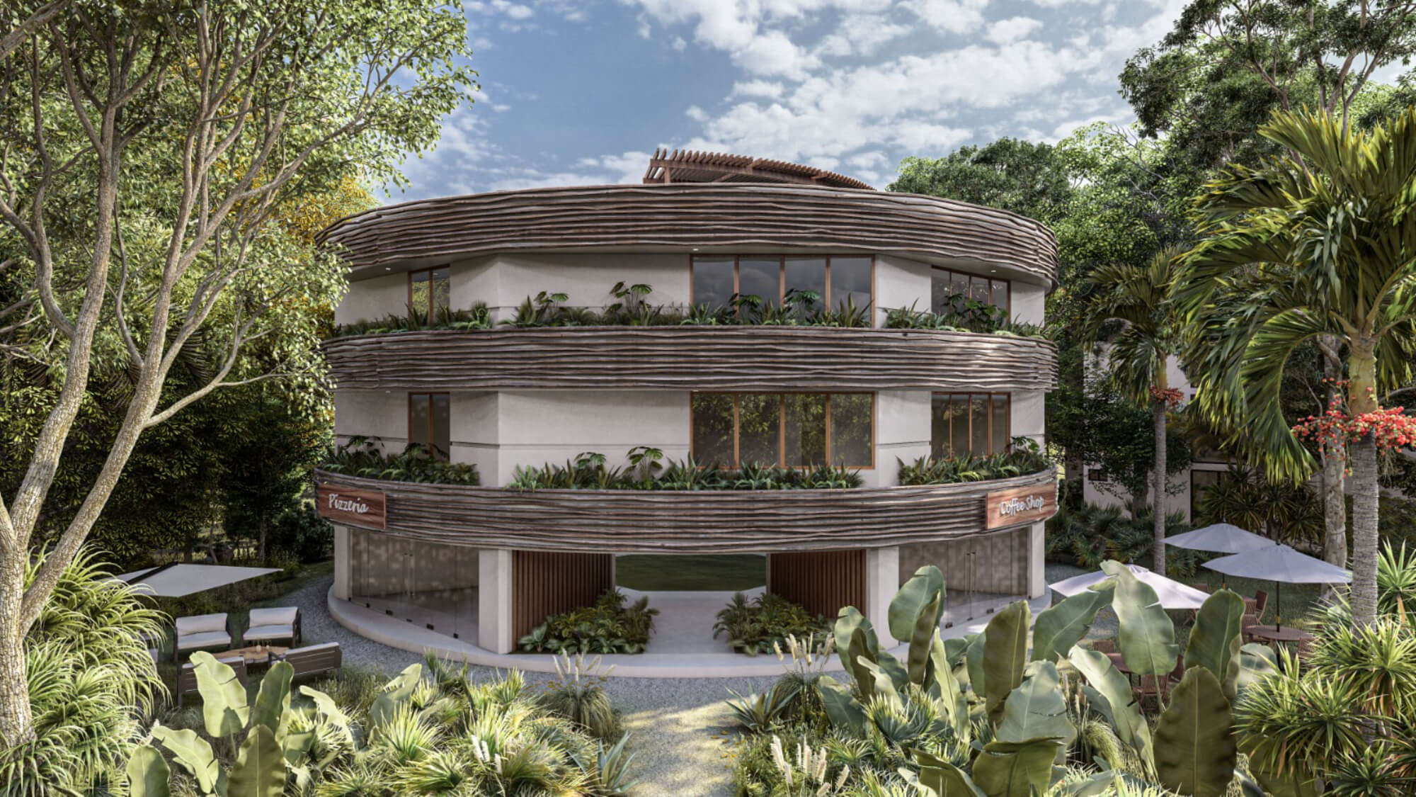 Apartment near the beach, room &amp; pool service, fire pit, playground for children, hammock area, surrounded by green, 1 km from the beach pre