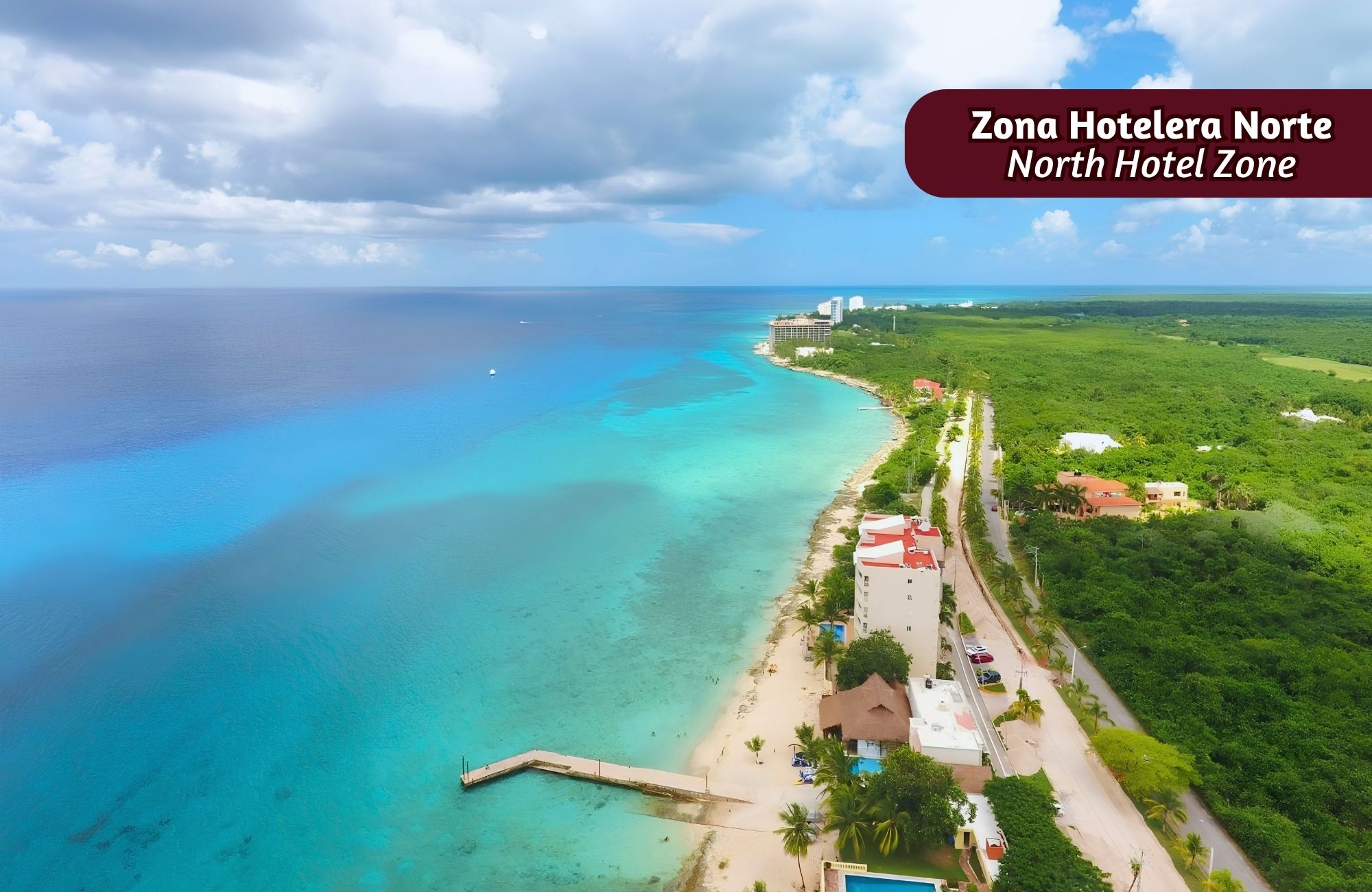Departamento 2 recamaras en venta Cozumel, vista al mar desde la alberca.