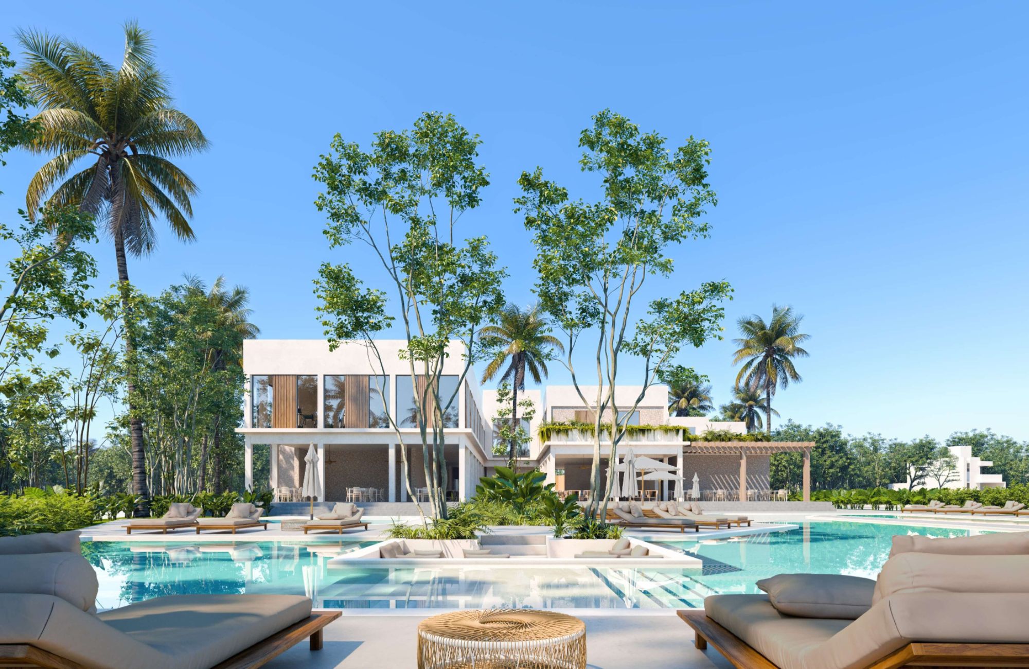 Apartment with swimming lane, jacuzzi, spa, pre-construction near Fifth Avenue