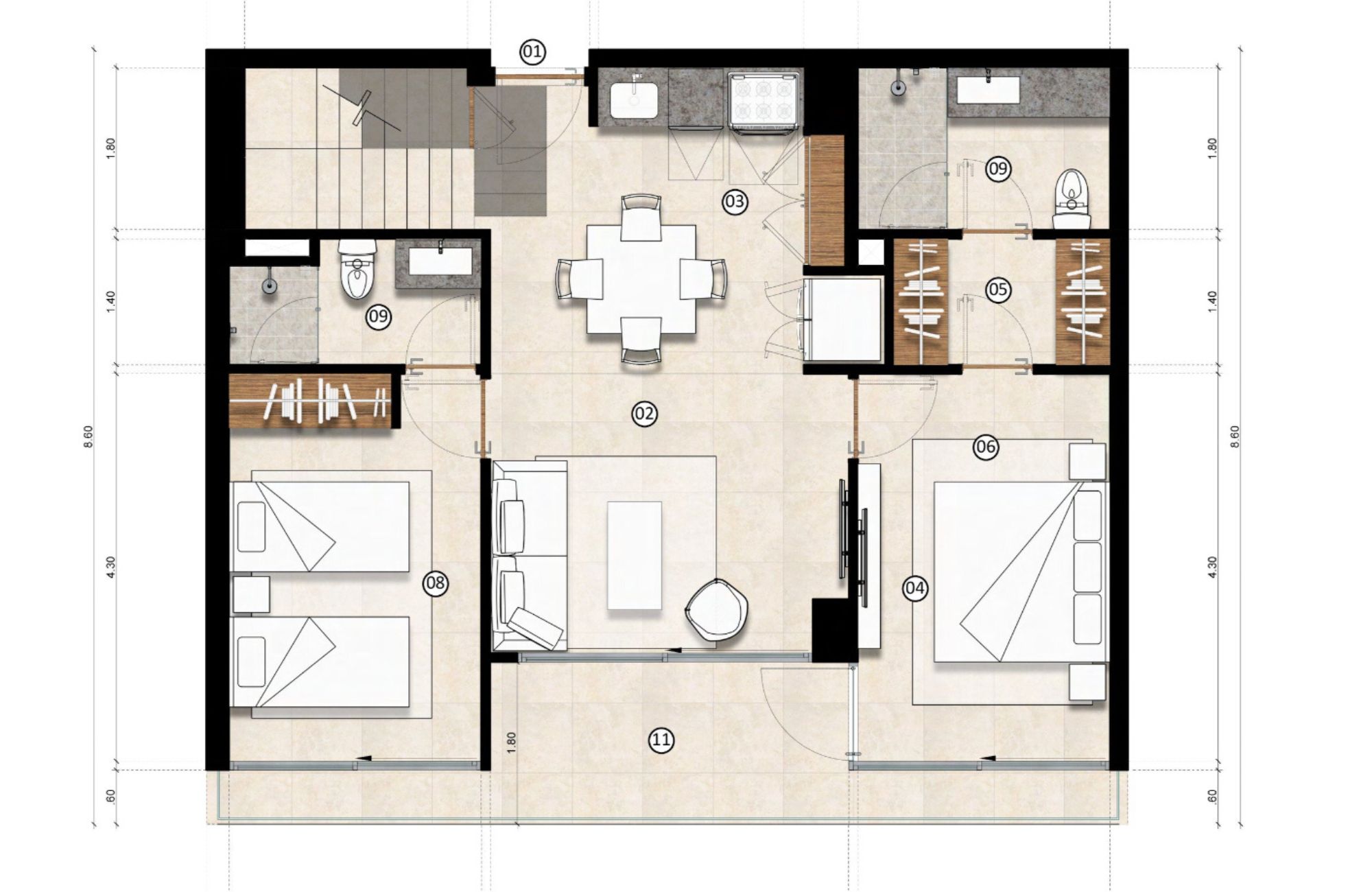 Penthouse con Casa Club, alberca, pre-venta, Centro Maya, Playa del Carmen.