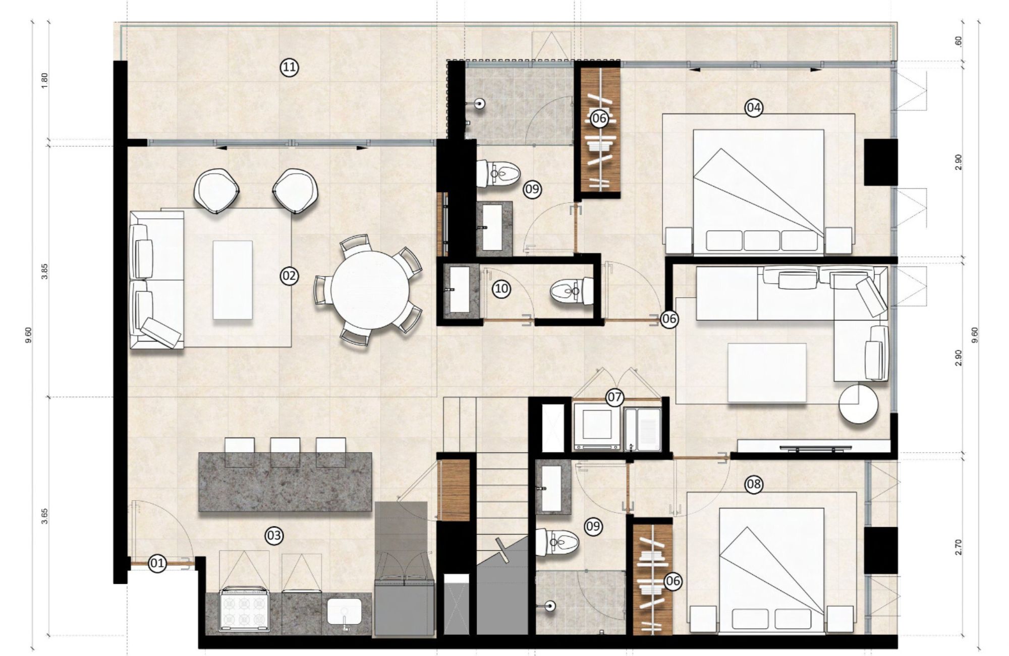 Penthouse con alberca, Casa Club, pre-venta, Centro Maya, Playa del Carmen.