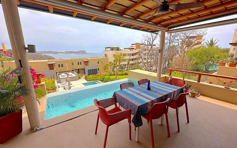 Ocean View Condo with Beach Access for Sale, El Arrocito, Huatulco