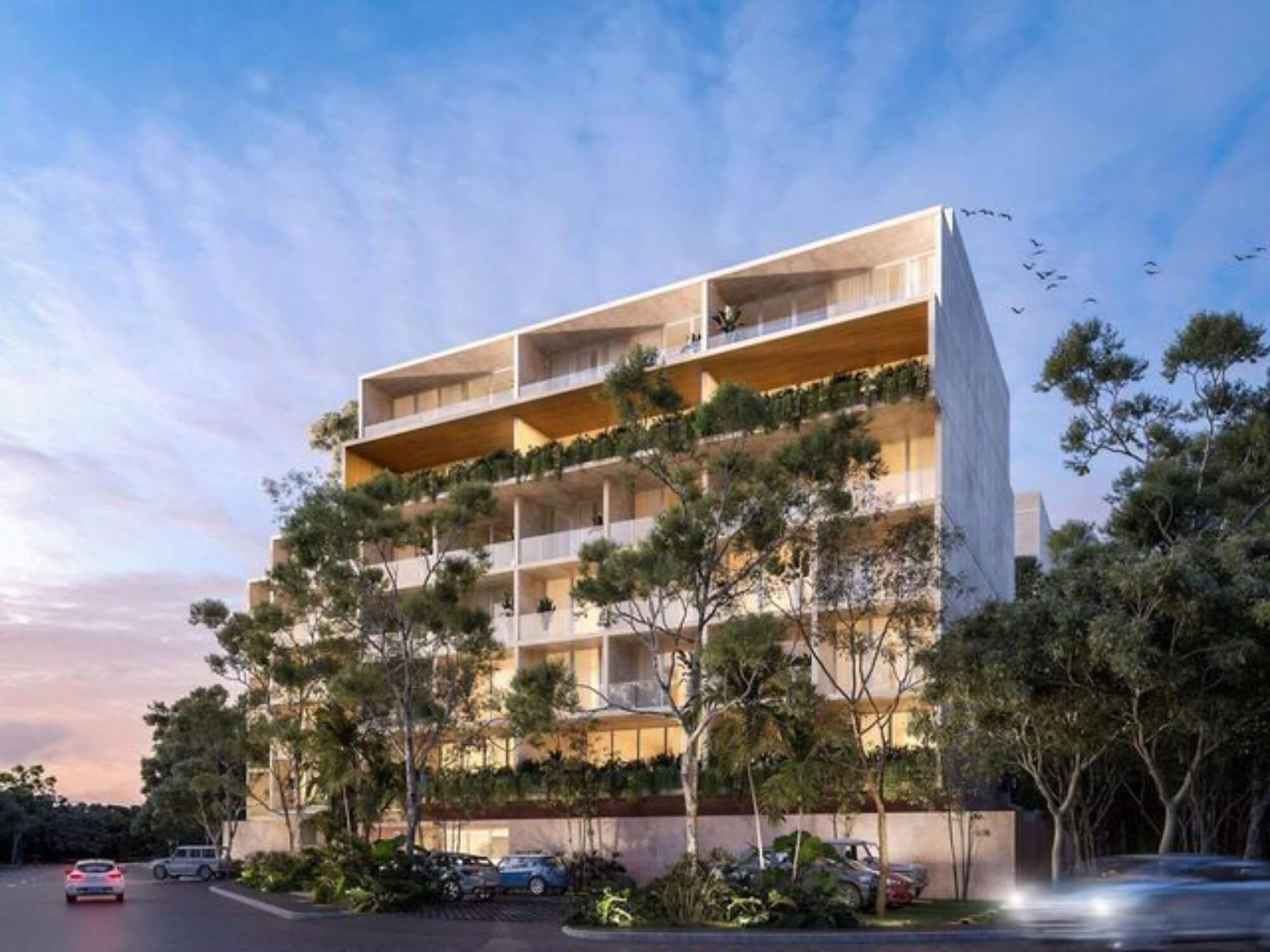 Two-level condo with garden, terrace, and private pool for sale in Merida Centro.