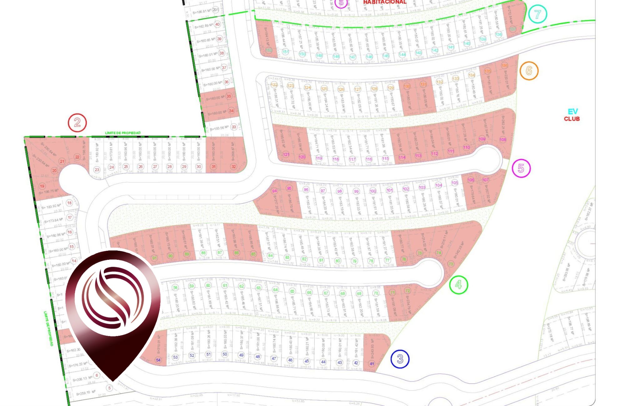 Single-family lot in Los Almendros Residential, for sale, Playa del Carmen.