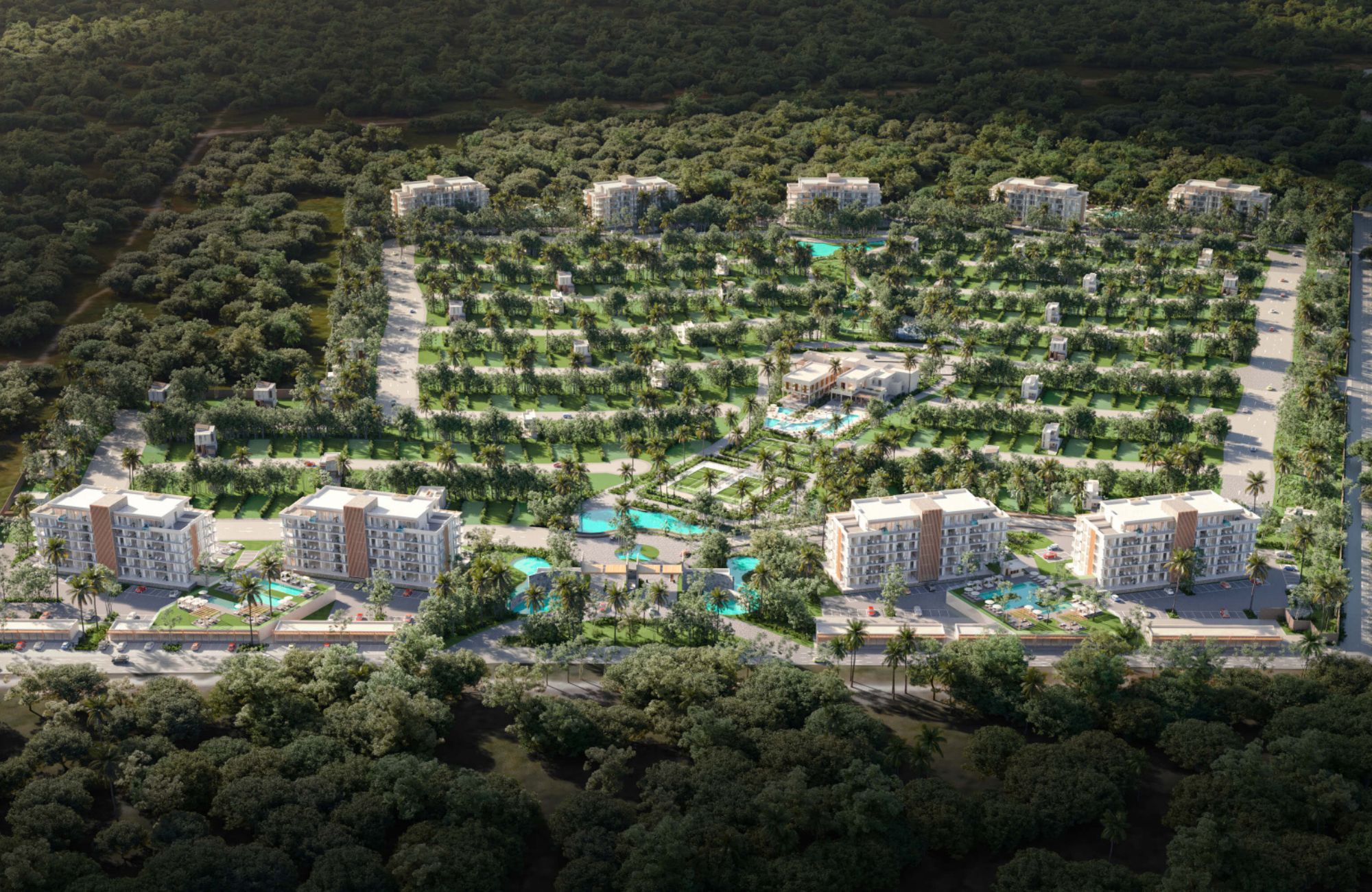 Single-family lot in Los Almendros Residential, for sale, Playa del Carmen.