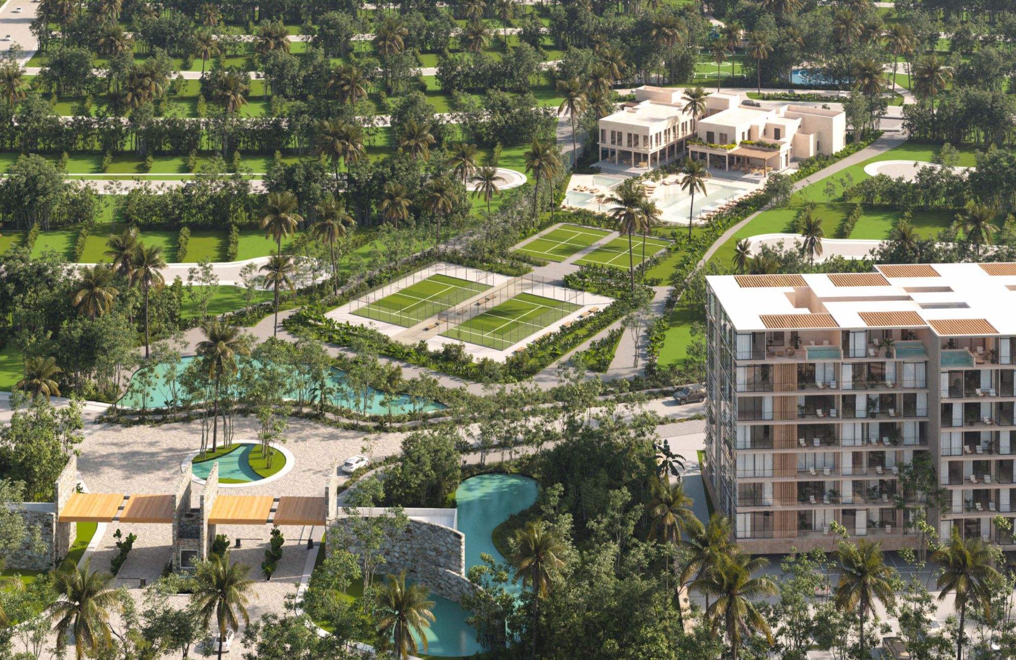 Single-family lot in Los Almendros Residential, for sale, Playa del Carmen.