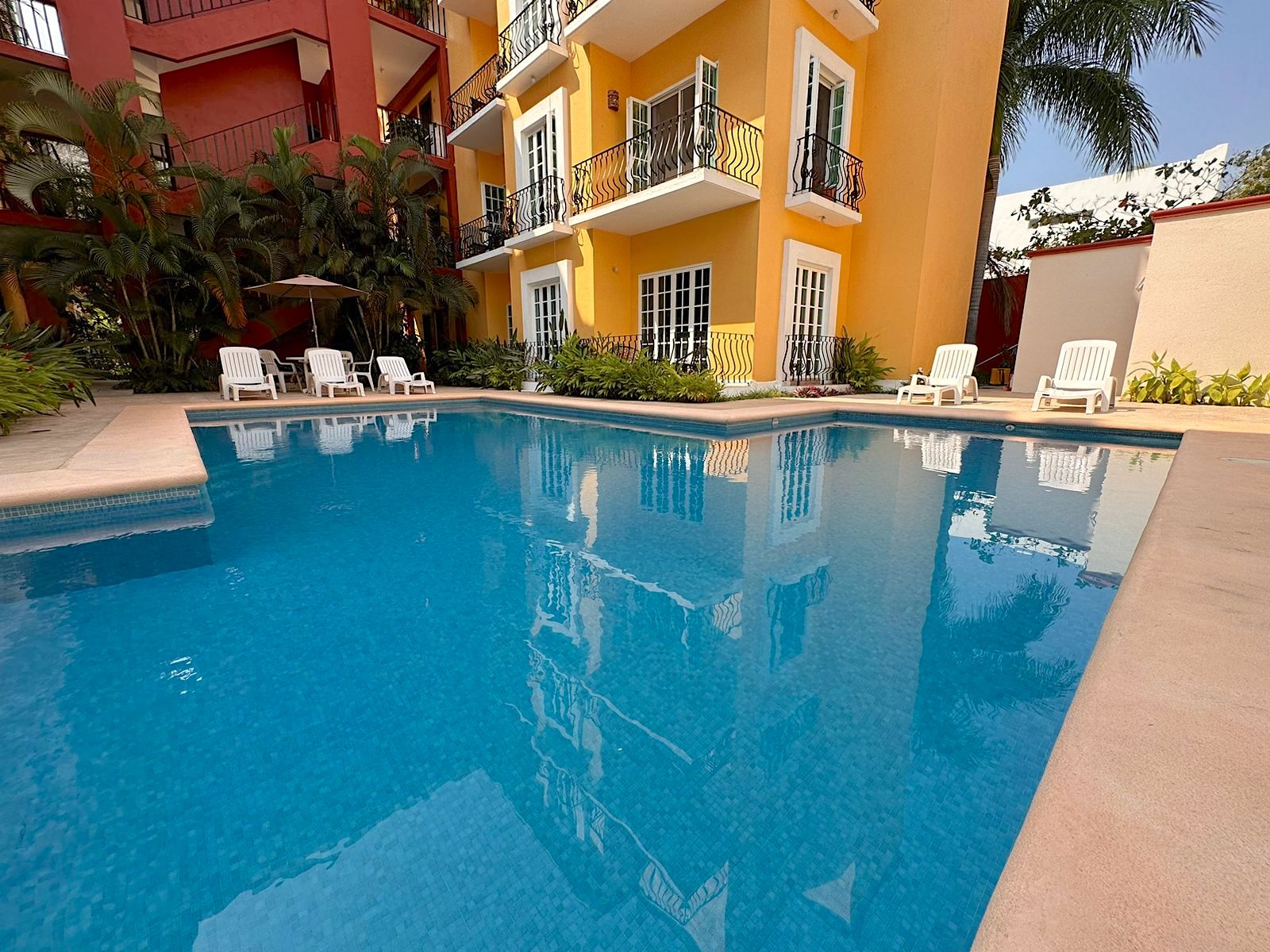 Apartment with private pool, ground floor, 5 minutes from the beach, 1 year membership to a private beach club with gym, pre construction.