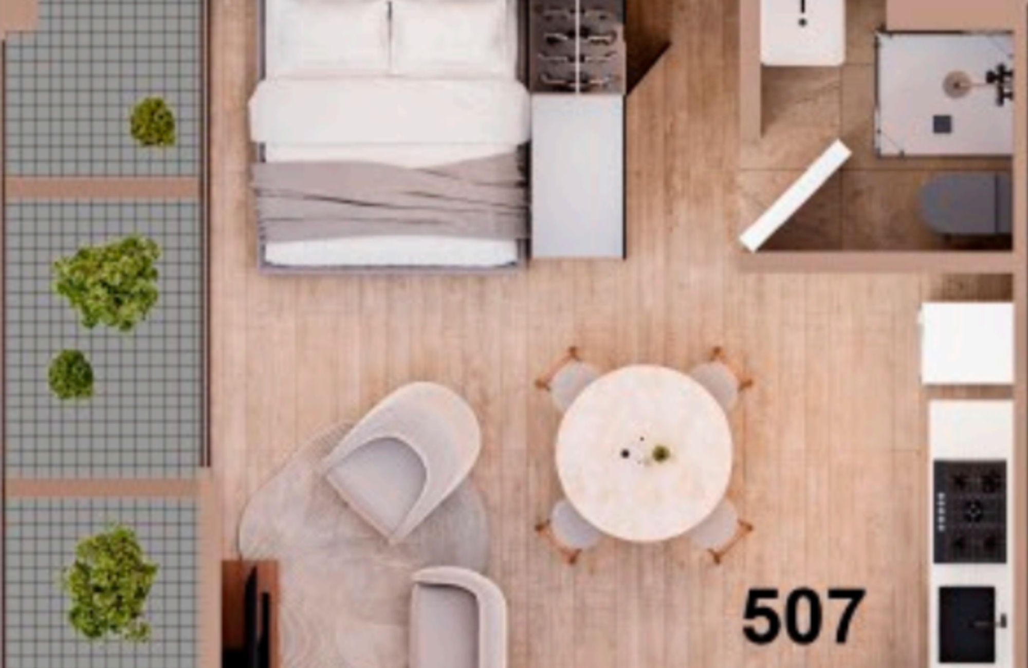 Studio with spa and gym, pre-construction for sale, Reforma, Mexico City