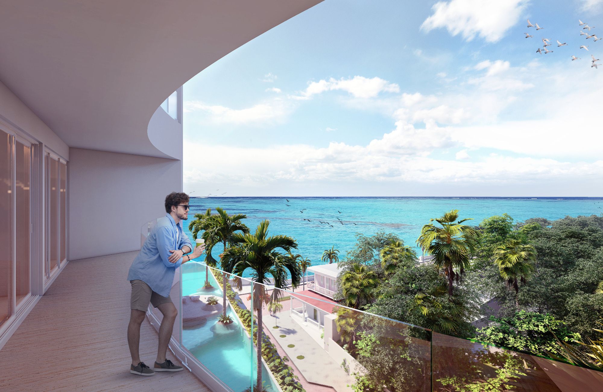 Departamento con vista al mar en venta, The Landmark, Zona Hotelera Sur, Cozumel
