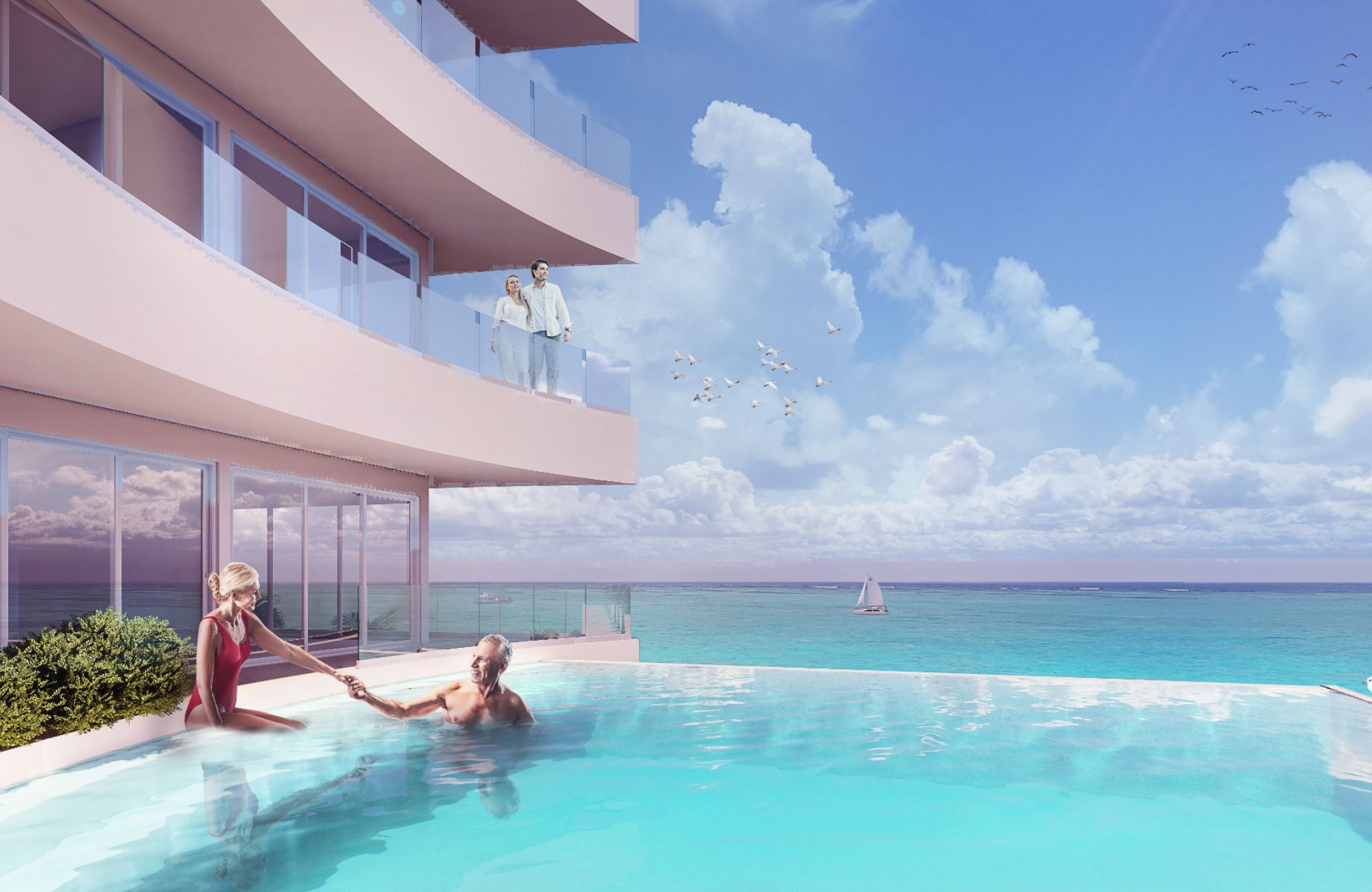 Departamento con vista al mar en venta, The Landmark, Zona Hotelera Sur, Cozumel