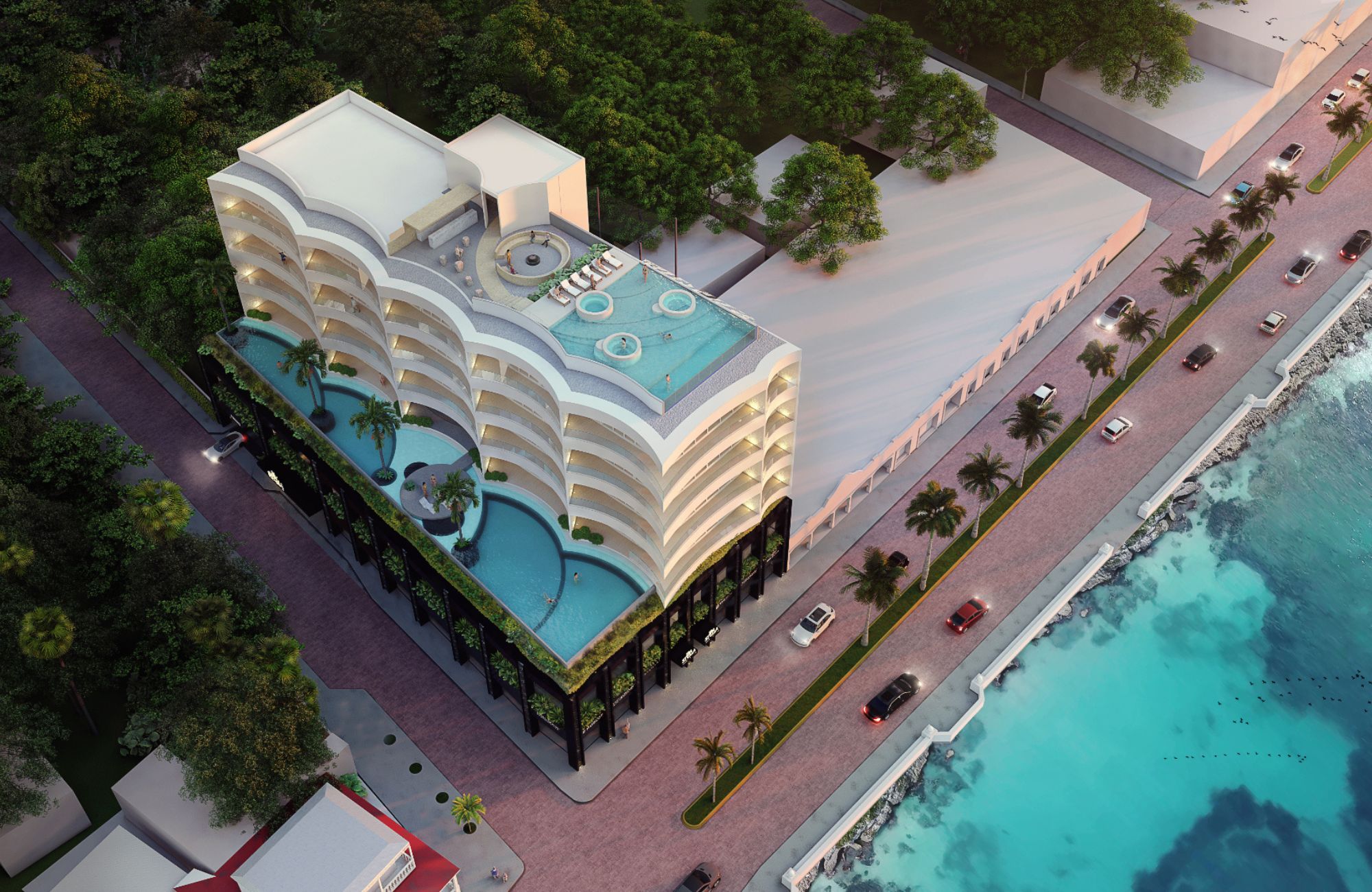 Departamento con vista al mar en venta, The Landmark, Zona Hotelera Sur, Cozumel