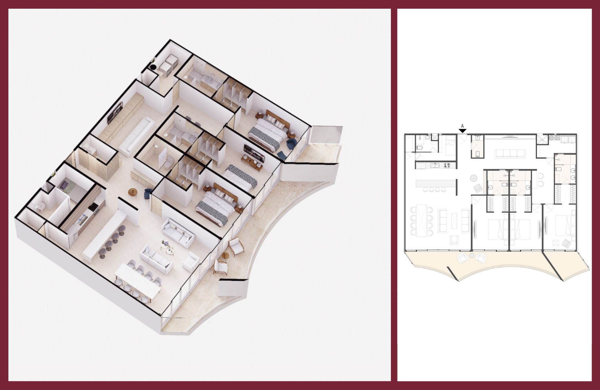 Oceanfront Penthouse, Common Pool, Cinema, Pre-construction, Sea Boardwalk, Cozumel