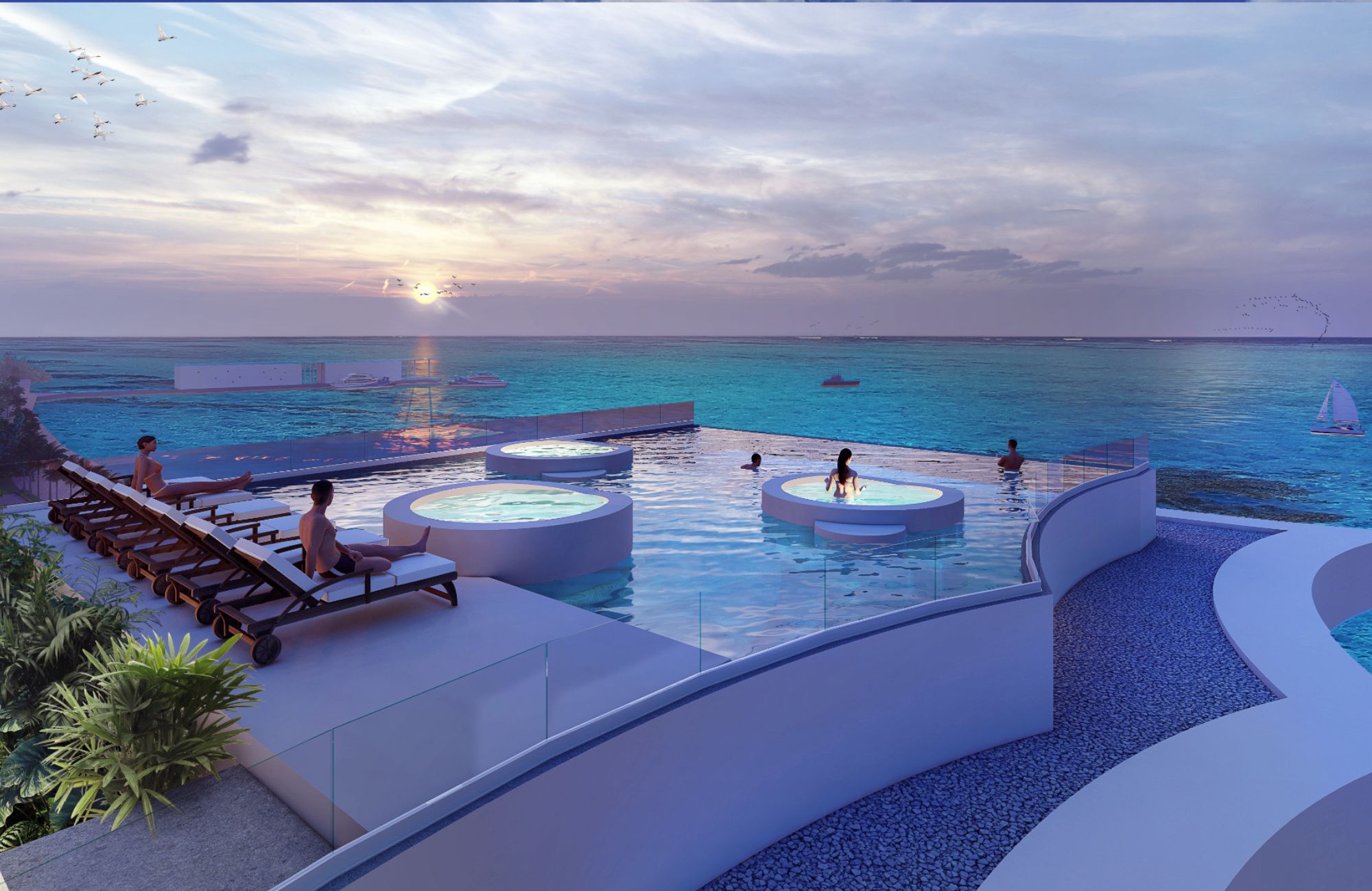 Oceanfront Penthouse, Common Pool, Cinema, Pre-construction, Sea Boardwalk, Cozumel