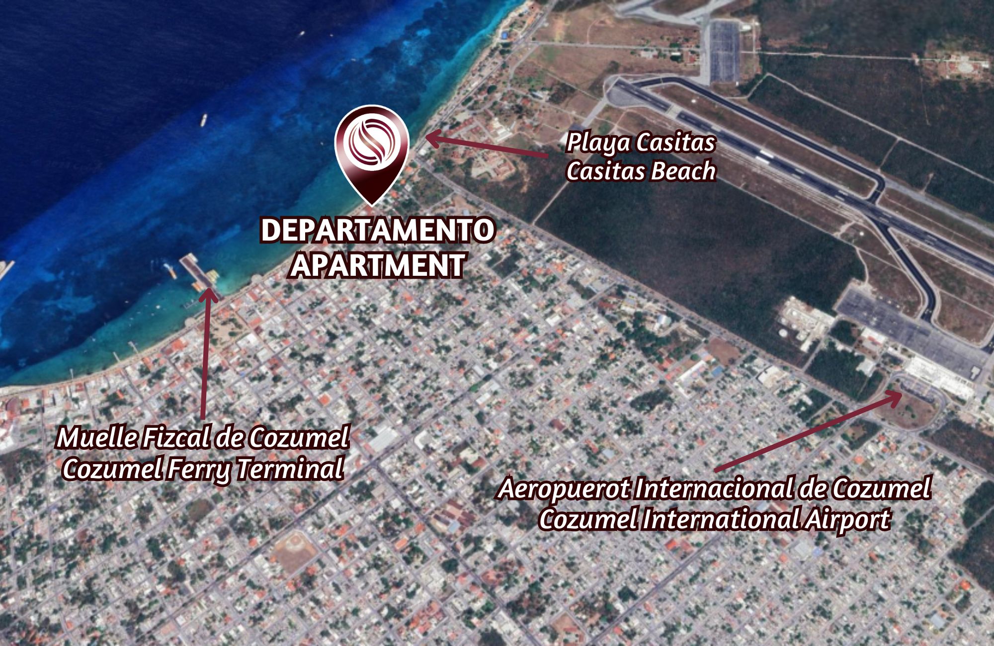 Ocean View Penthouse, Rooftop, Cinema, Pre-construction, Sea Boardwalk, Cozumel